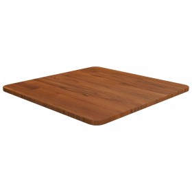 Tablero de mesa cuadrada madera roble marrón oscuro