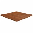 Tablero de mesa cuadrada madera roble marrón oscuro 50x50x1,5cm