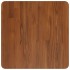 Tablero de mesa cuadrada madera roble marrón oscuro