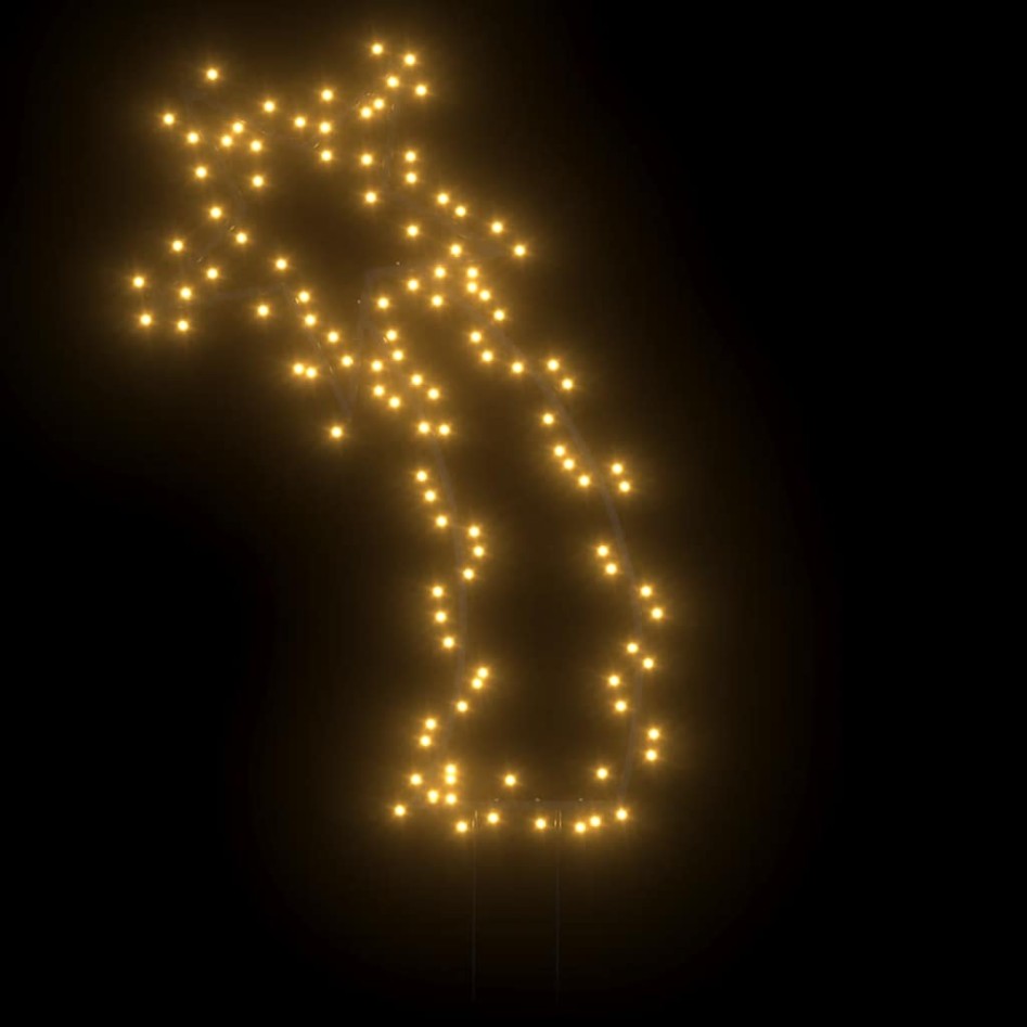Estrella fugaz de luces Navidad con estacas 115 LED 89