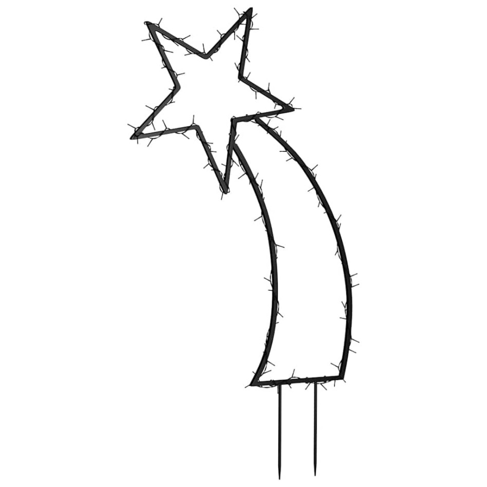Estrella fugaz de luces Navidad con estacas 115 LED 89