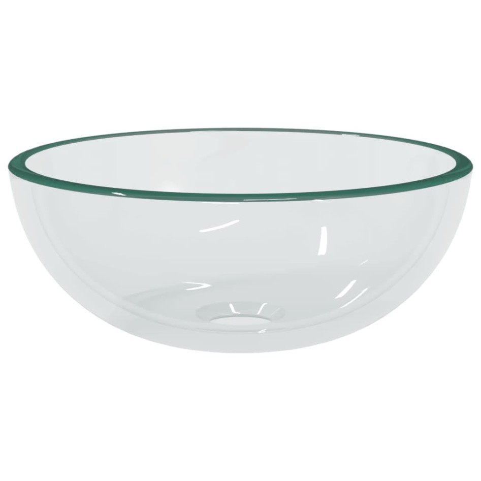 Lavabo de vidrio templado transparente 30x12