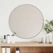 Espejo de pared redondo plateado Ø 40 cm