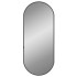 Espejo de pared ovalado negro 60x25