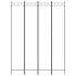 Biombo divisor de 4 paneles de tela blanco 160x220