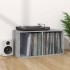 Caja para discos de vinilo madera contrachapada gris