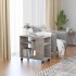 Mesa auxiliar de madera contrachapada gris hormigón 70x35x55