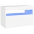 Mueble de TV con luces LED blanco 60x35x40