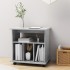 Armario ruedas madera contrachapada gris hormigón 60x45x60