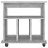 Armario ruedas madera contrachapada gris hormigón 60x45x60