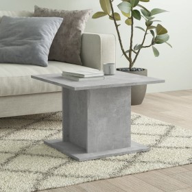 Mesa de centro madera ingeniería gris hormigón 55,5x55,5x40