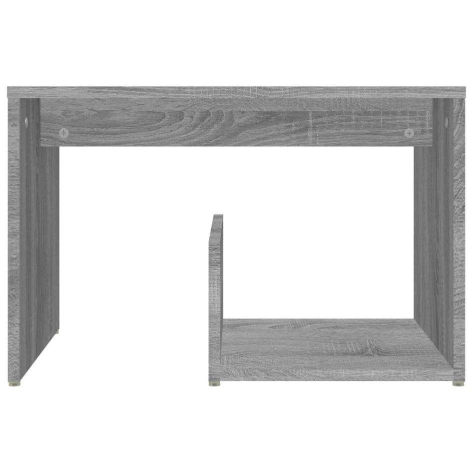 Mesa auxiliar madera contrachapada gris Sonoma 59x36x38