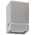 Lámparas de pared de exterior 2 uds 35 W plateado