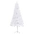 Árbol de Navidad artificial de esquina blanco 240 cm