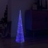 Cono de luz LED de pirámide decorativo acrílico azul 90