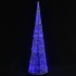 Cono de luz LED de pirámide decorativo acrílico azul 90