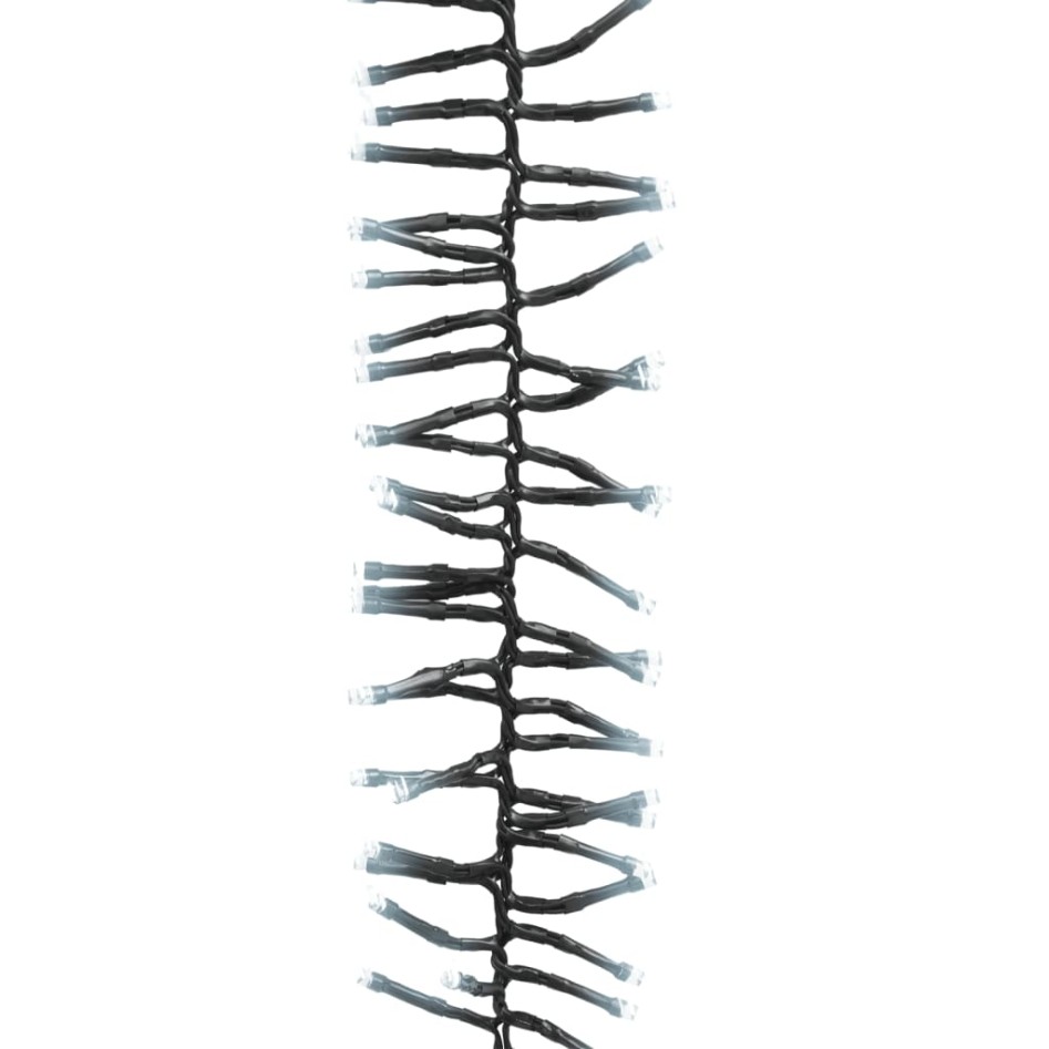 Tira de luces de racimo con 1000 LED PVC blanco frío 11