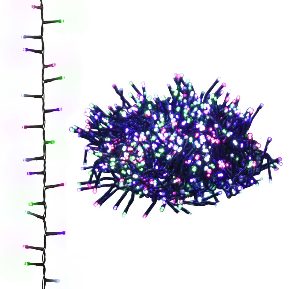 Tira de luces compacta con 2000 LED PVC pastel multicolor 45