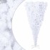 Árbol de Navidad artificial al revés con soporte blanco 180