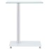 Mesa auxiliar en U vidrio templado transparente 45x30x58