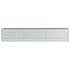 Arriate de acero galvanizado plateado 240x40x45