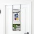 Espejo de puerta cristal y aluminio negro 30x80