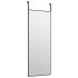 Espejo de puerta cristal y aluminio negro 30x80