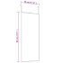 Espejo de puerta cristal y aluminio negro 30x80