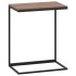 Mesa auxiliar de madera contrachapada negro 55x35x66