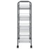 Carrito de cocina 4 niveles hierro gris 46x26x85