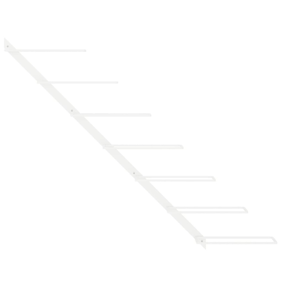 Botellero de pared para 7 botellas de metal