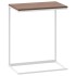 Mesa auxiliar de madera contrachapada blanco 55x35x66