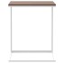Mesa auxiliar de madera contrachapada blanco 55x35x66