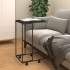 Armario auxiliar con ruedas contrachapado negro 40x30x63,5