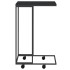 Armario auxiliar con ruedas contrachapado negro 40x30x63,5