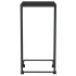 Armario auxiliar con ruedas contrachapado negro 40x30x63,5