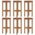 Taburetes de barra de cocina 6 unidades madera maciza