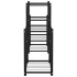 Soporte para flores de hierro negro 83x25x60
