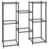 Soporte para flores de hierro negro 83x25x80
