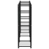 Soporte para flores de hierro negro 83x25x80