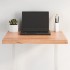 Tablero mesa madera tratada borde natural marrón 60x50x(2-4)