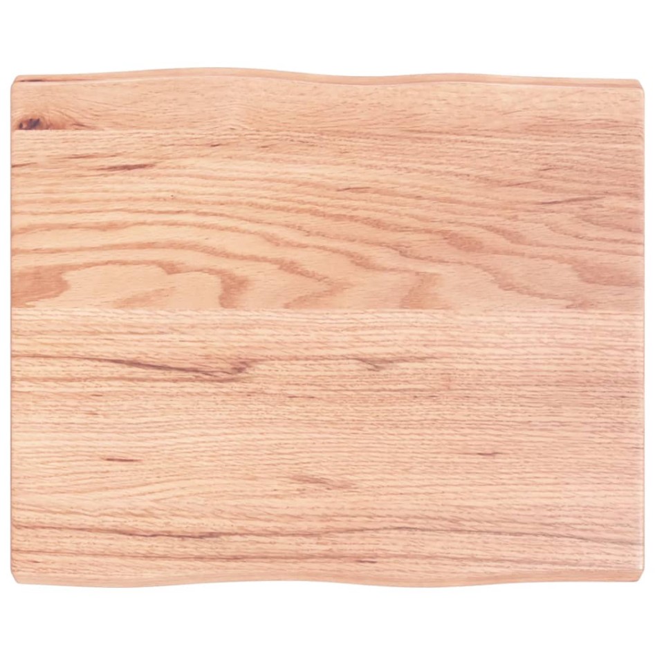 Tablero mesa madera tratada borde natural marrón 60x50x(2-4)