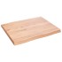 Tablero mesa madera tratada borde natural marrón 60x50x(2-4)