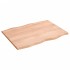 Tablero mesa madera tratada roble borde natural 80x60x2
