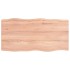 Tablero mesa madera tratada borde natural marrón