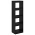 Estantería/divisor de espacios pino macizo negro 40x30x135,5