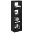 Estantería/divisor de espacios pino macizo negro 40x30x135,5