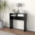 Mesa consola de madera contrachapada negro 78x30x80