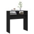 Mesa consola de madera contrachapada negro 78x30x80