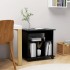 Armario con ruedas madera contrachapada negro 60x45x60